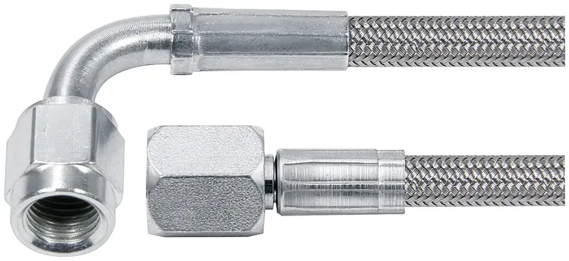 Allstar Performance 46404-32 32In #4 Line -4 Str/-4 90 Deg Tube Style 1