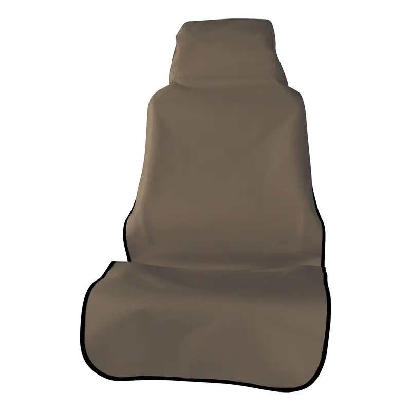 Aries Seat Defender Waterproof Bucket Seat Cover – 58" X 23", Removable Brown Design 1