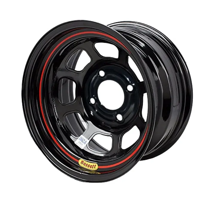 Bassett 57Rh3 Wheel 15In X 7In 4X100Mm Black 1