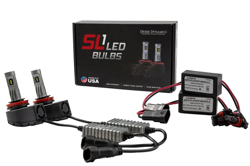 Diode Dynamics Dd0408P H9 Sl1 Led Headlight Pair With Integrated Anti-Flicker Technology 1