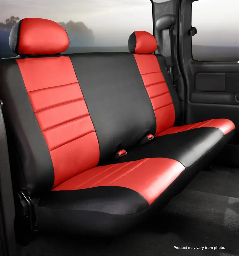 Fia Sl62-58 Leatherlite Custom Bench Seat Cover — Red, Premium Fit 1