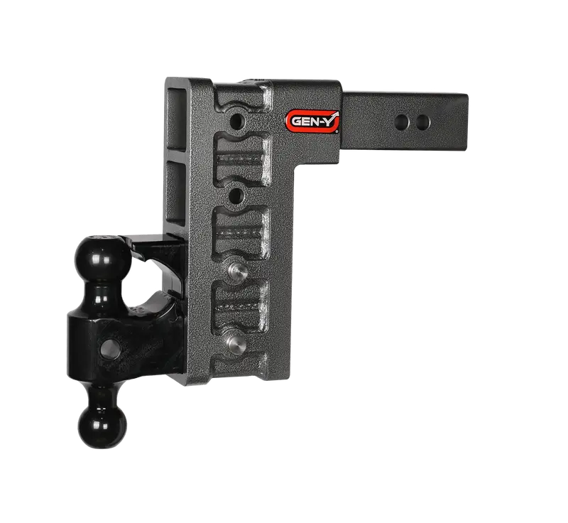 Gen-Y Mega-Duty Dual-Ball/Pintle Hitch – 2.5" Shank, 9" Drop, 32K Capacity (Gh-1624) 1