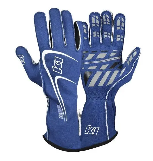 K1 Racegear Track1 Sfi 5.0 Racing Glove – Blue, Medium Fit 1