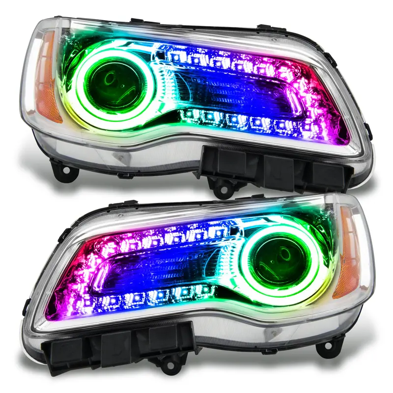 Oracle Lighting 7730-330 Smd Chrome-Beaded Headlights With Colorshift Drl – Non-Hid Pre-Assembled 1