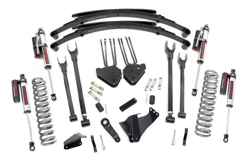 Rough Country 58350 6-Inch 4-Link Lift System With Vertex Shocks — Ford F-250/F-350 (2005–2007, 4Wd Gas) 1