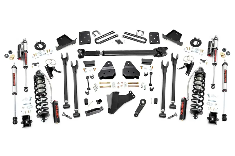 Rough Country 6-Inch Diesel Lift Kit For Ford Super Duty – 4-Link Design With Coil-Over Vertex Shocks (2017–2022) 1