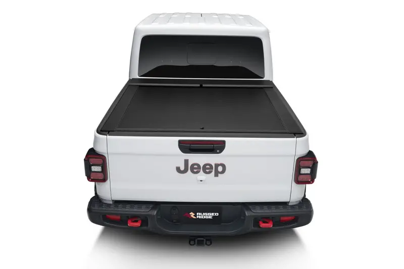 Rugged Ridge 13550.34 Armis Retractable Hard Bed Cover – Locking Security System, No Trail Rail Required 1