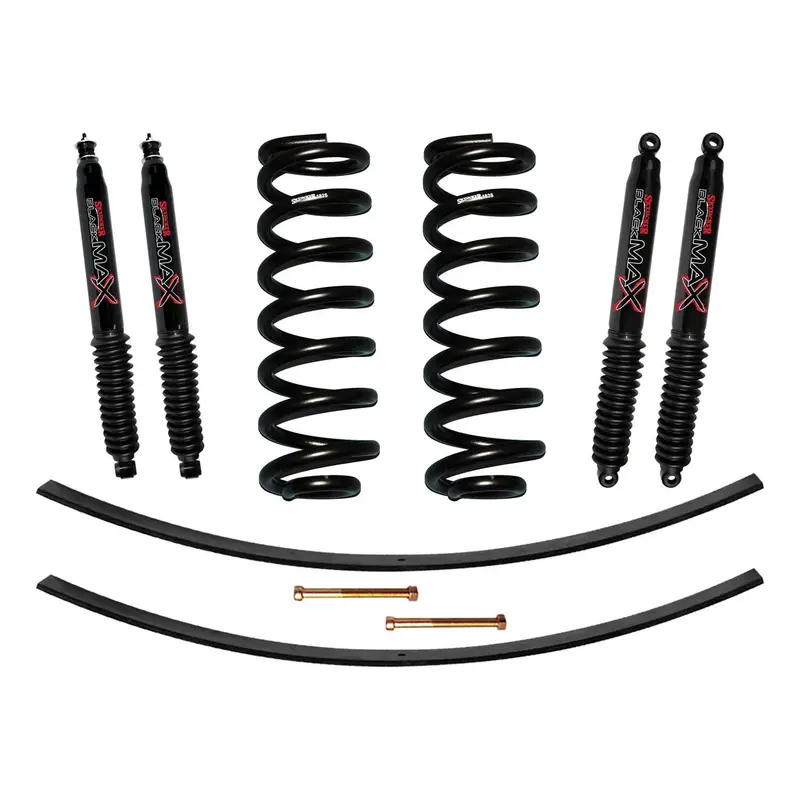 Skyjacker 182K-B 1.5–2 Inch Black Max Suspension Lift Kit – Includes Coil Springs & Add-A-Leafs 1