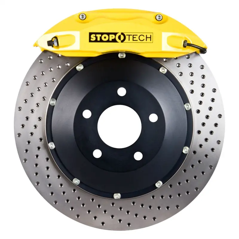 Stoptech 83.788.0046.82 Big Brake Kit – Two-Piece Drilled Rear Rotors With Matching Calipers 1