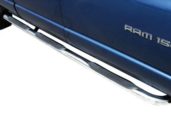 Trailfx A3010S W/Step Pads W/Bed Step 3 In Round Bent Pol Stainless Steel W/O End Caps 1